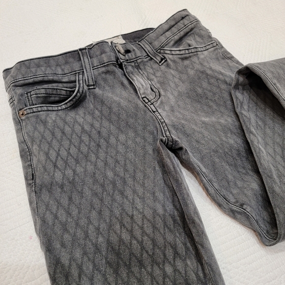 Current/Elliot the ankle skinny jeans- Gray fishnet. - Picture 1 of 15